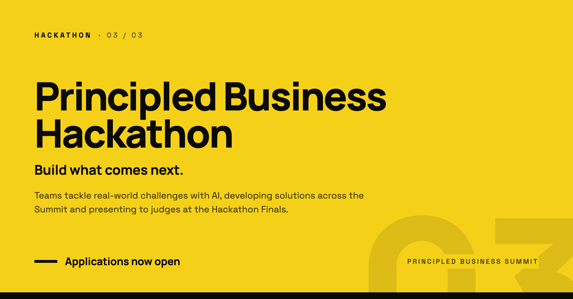 Principled Business Hackathon