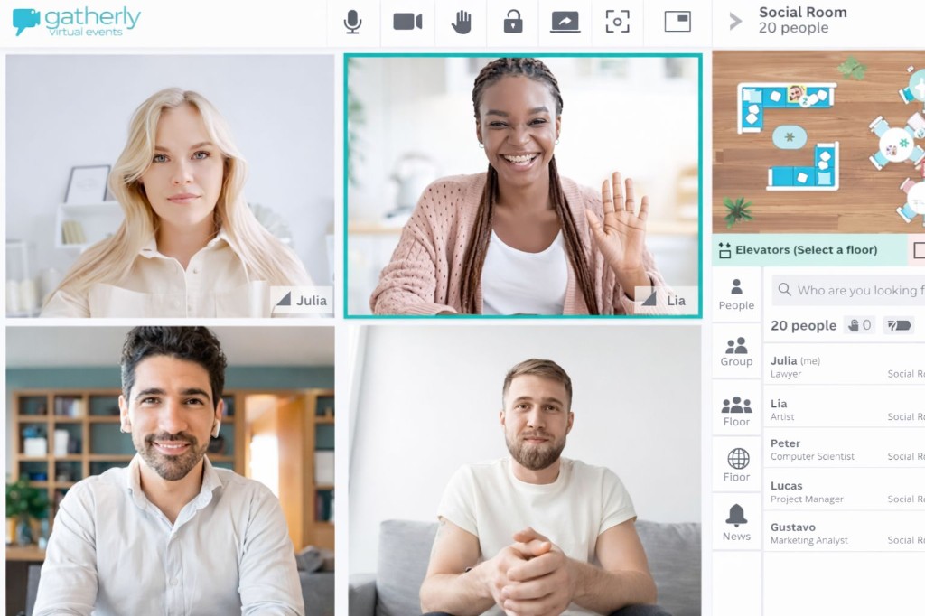 Gatherly Social Room — group video conversations