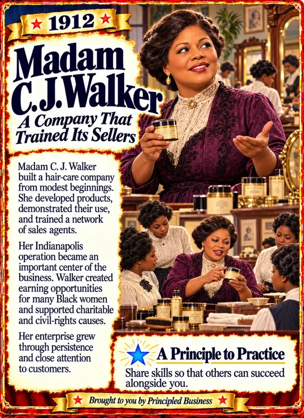 Madam C. J. Walker profile page