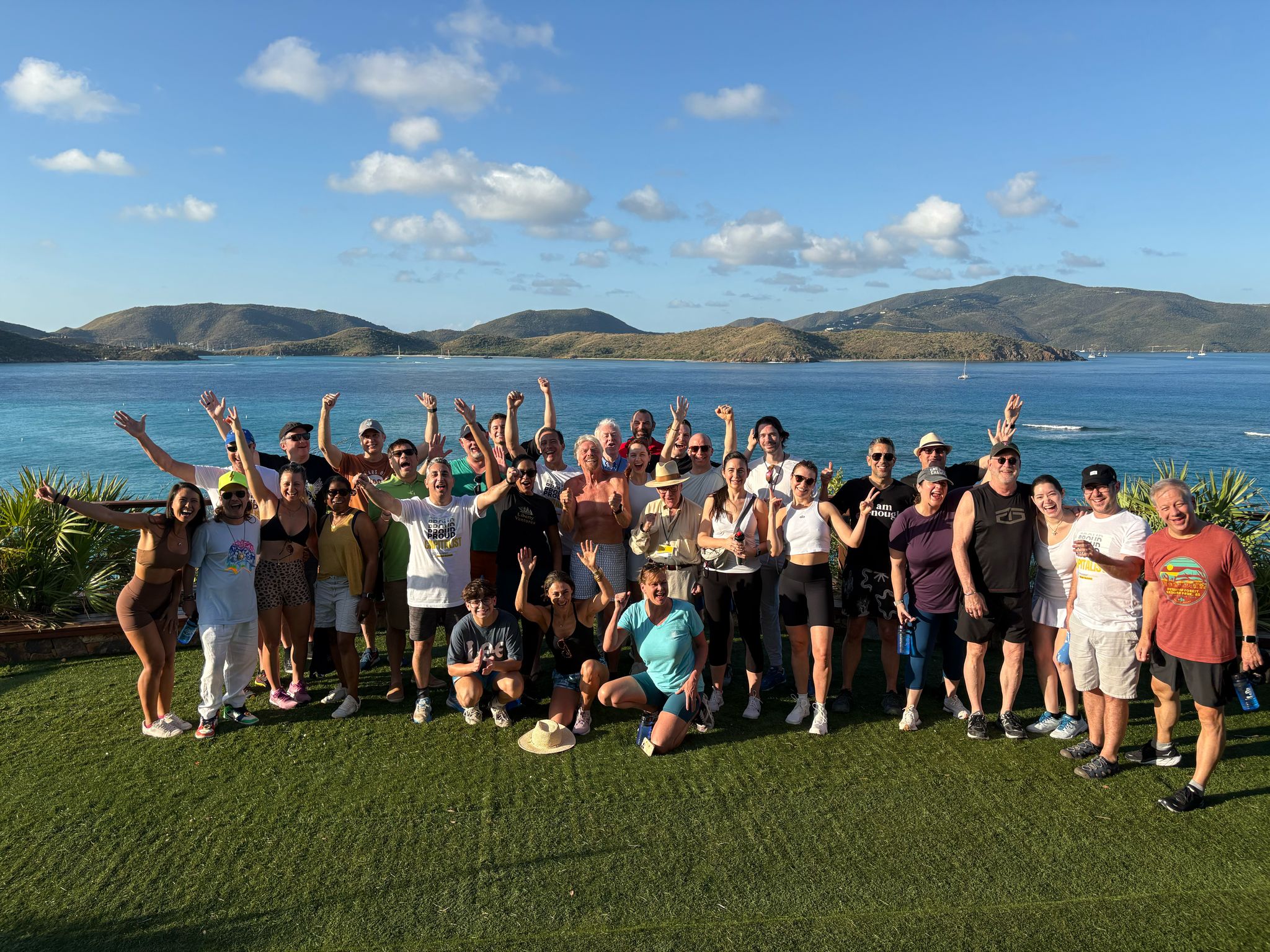 Necker Island retreat attendees
