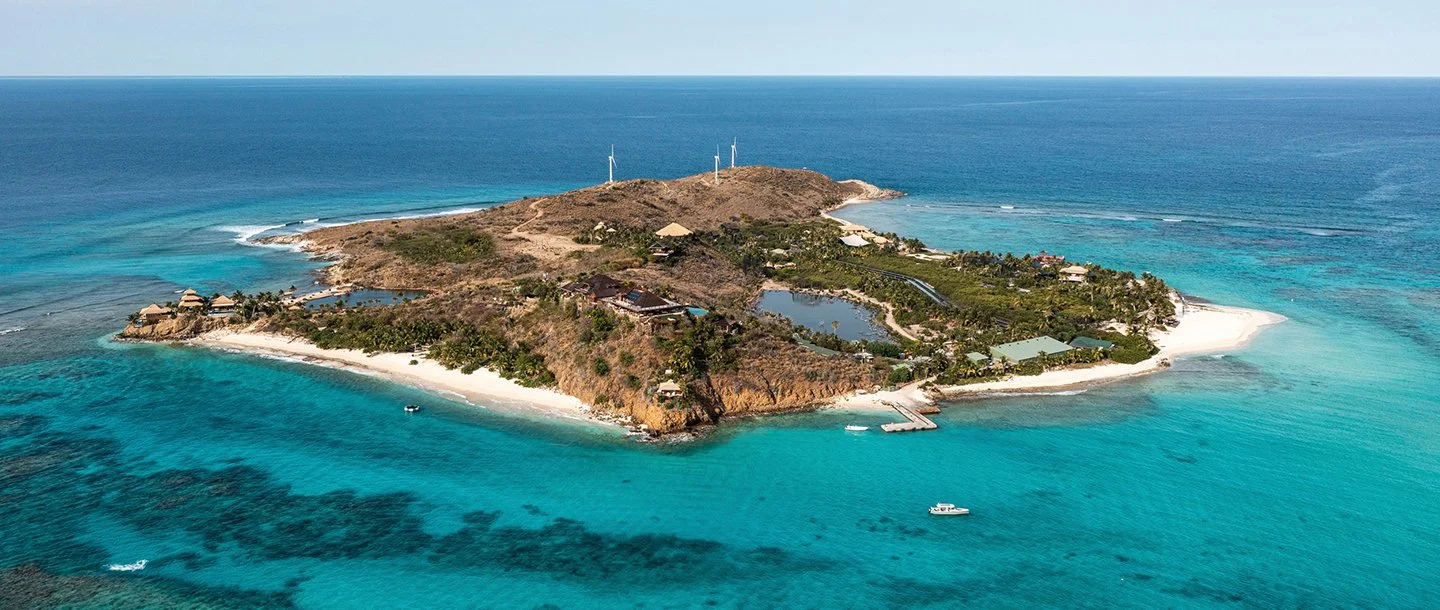 Necker Island aerial view